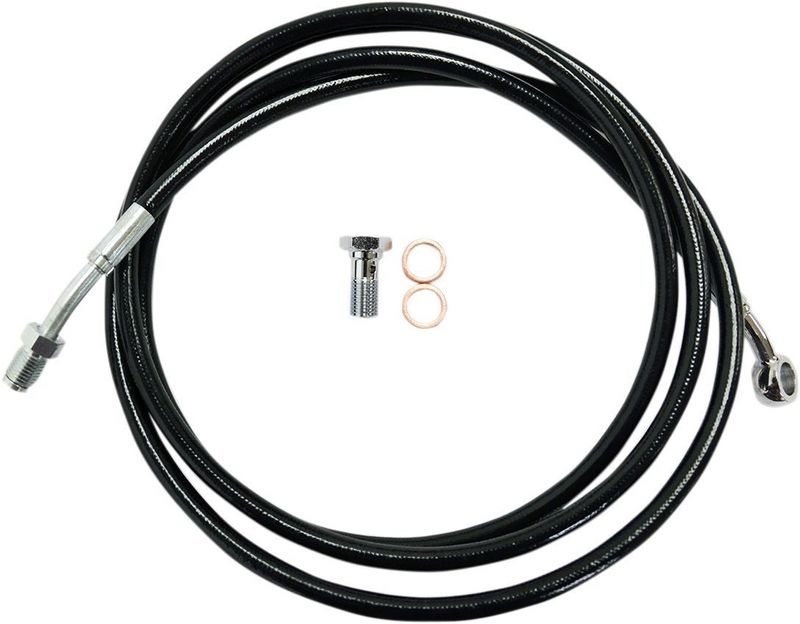 Vajer kopplingsslang LA Choppers 18-20 H-D 14-17 svart