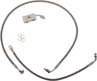 Bromsslangsats LA Choppers Brake Line 12-14 rostfri Softail 18-22
