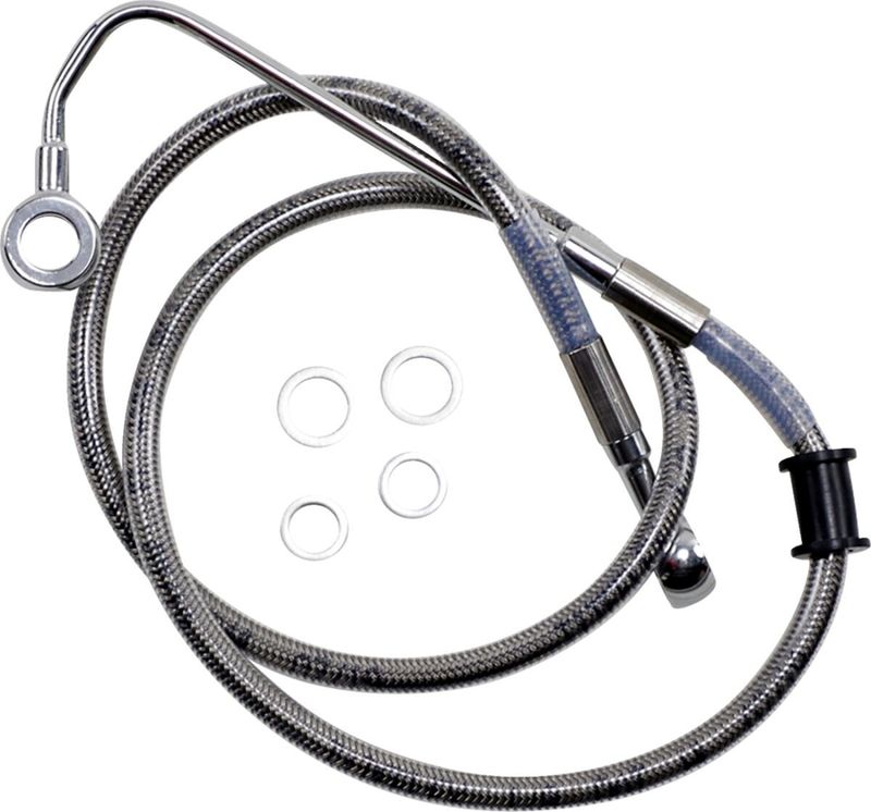 Bromsslangsats Drag Specialties rostfri Softail 15-17 618299