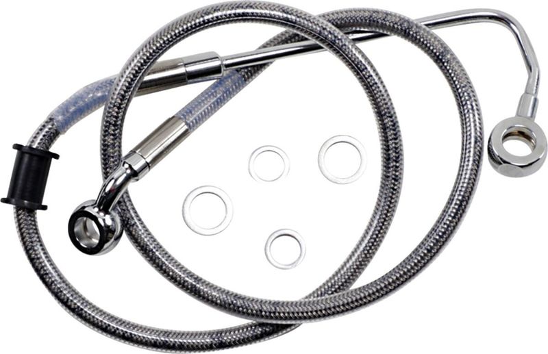 Bromsslangsats Drag Specialties rostfri Softail 15-17 618300