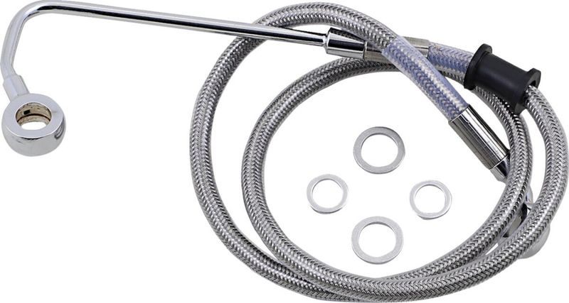 Bromsslangsats Drag Specialties rostfri Softail 15-17 618302