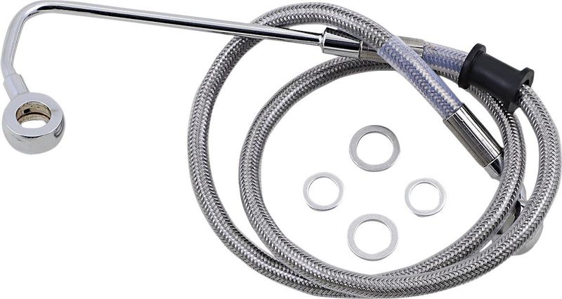 Bromsslangsats Drag Specialties rostfri Softail 15-17 618302