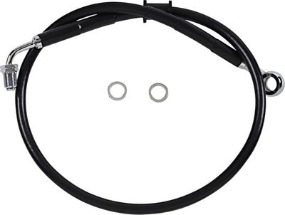 Bromsslangsats Drag Specialties rostfri svart Softail 18-24 618620-BLK