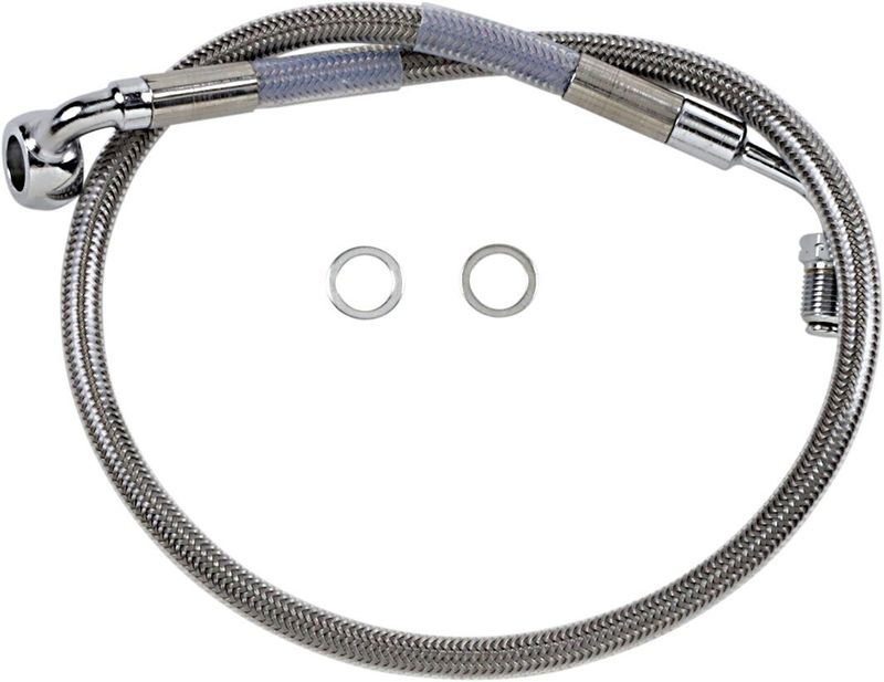 Bromsslangsats Drag Specialties rostfri Softail 18-23 618601