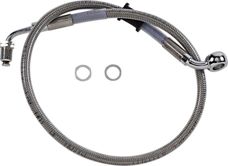 Bromsslangsats Drag Specialties rostfri Softail 18-24 618604