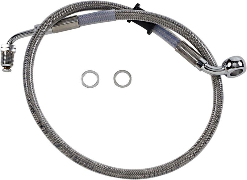 Bromsslangsats Drag Specialties rostfri Softail 18-24 618604