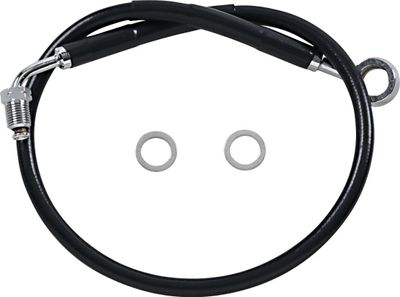 Bromsslangsats Drag Specialties rostfri svart Softail 18-24 618631-BLK