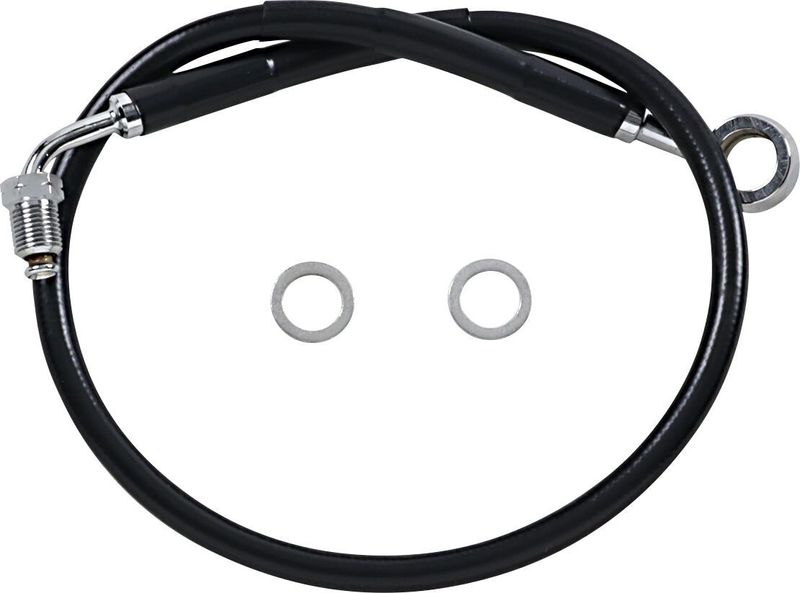 Bromsslangsats Drag Specialties rostfri svart Softail 18-24 618631-BLK
