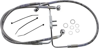 Bromsslangsats Drag Specialties rostfri Softail 18-23 618623