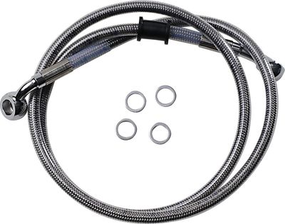 Bromsslangsats Drag Specialties rostfri Softail 18-24 618606
