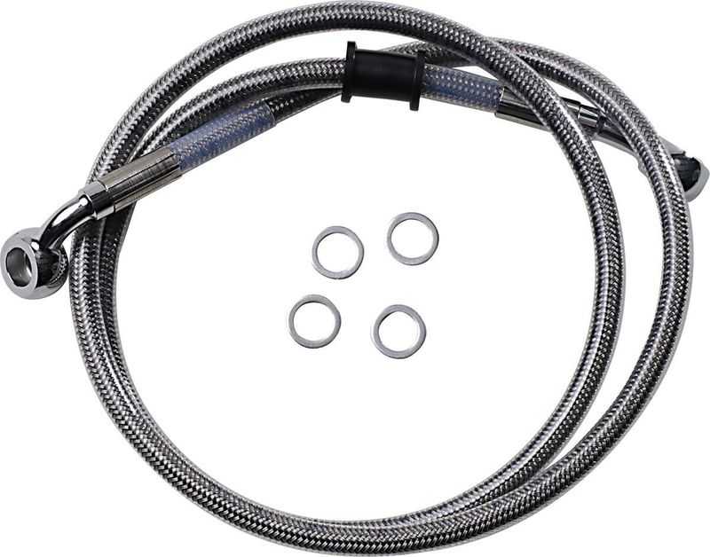 Bromsslangsats Drag Specialties rostfri Softail 18-24 618606