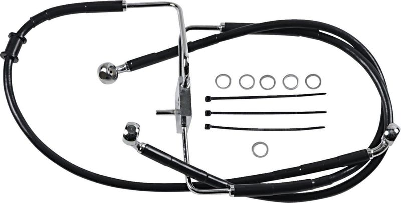 Bromsslang Drag Specialties BL+6 rostfri förlängd Sportster 17-20