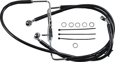 Bromsslang Drag Specialties BL+8 rostfri förlängd Sportster 17-20