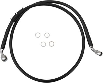 Bromsslang Drag Specialties 6 förlängd fram svart Sportster 14-20 614760-6BLK