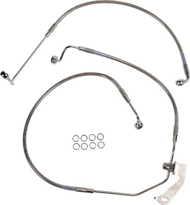 Bromsslang bak Drag Specialties bak Touring 09-13 rostfri