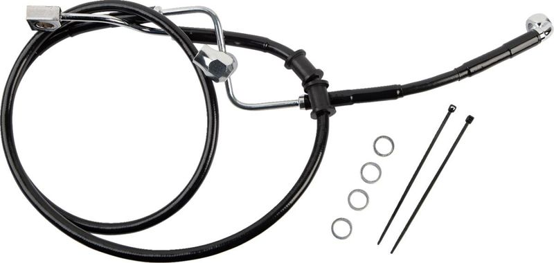 Bromsslang bak Drag Specialties bak blå Softail 18-24 618602-BLK