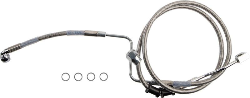 Bromsslang bak Drag Specialties bak rostfri Softail 18-24 618598