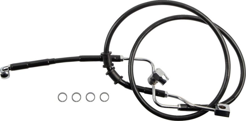 Bromsslang bak Drag Specialties bak blå Softail 18-24 618598-BLK