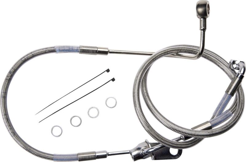 Bromsslang bak Drag Specialties bak Softail 11-17 rostfri