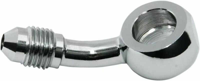 Banjokoppling Magnum Shielding AN3 35°/10 mm krom natur