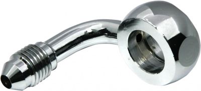 Banjokoppling Magnum Shielding AN3 90°/7/16" krom natur