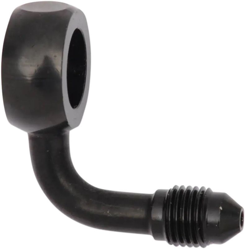Banjokoppling Magnum Shielding AN3 90° 12 mm svart