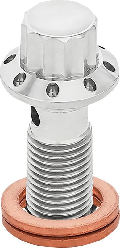 Banjobult Arlen Ness 12 00-07 3/8-24 titan polerad
