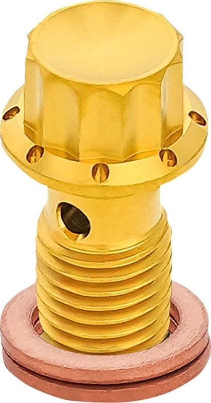 Banjobult Arlen Ness 12 dubbel titan/guld
