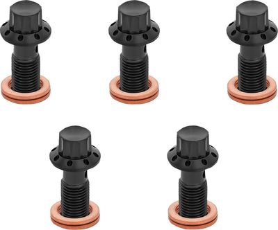 Bultar Arlen Ness 12 00-07 3/8-24 titan svart (5-pack)