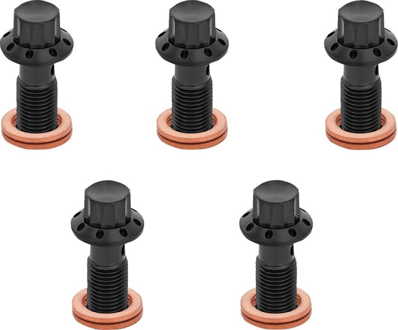 Bultar Arlen Ness 12 00-07 3/8-24 titan svart (5-pack)