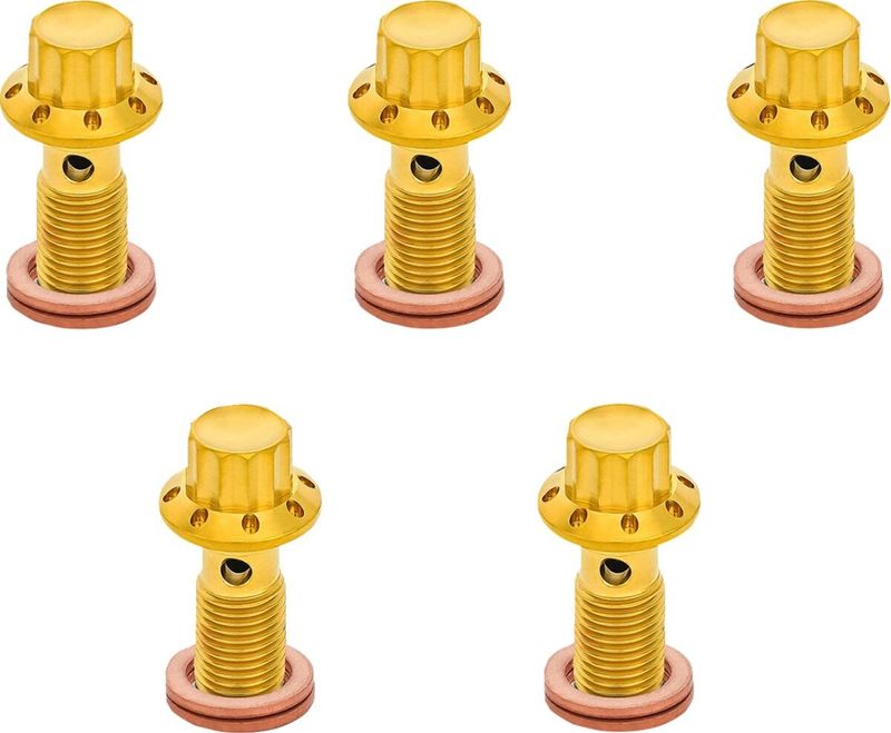 Bultar Arlen Ness 12 00-07 3/8-24 titan guld (5-pack)