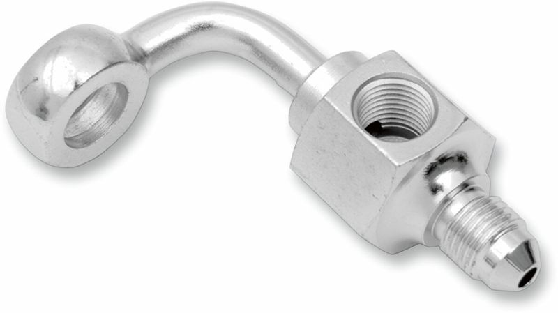 Banjokoppling Drag Specialties Rear Brake 90 Hole krom stål