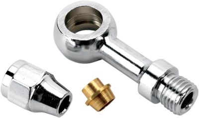 Banjokoppling Drag Specialties 3/8/10MM 3/8 krom rak