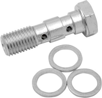 Banjoskruv Drag Specialties 1.25 10MM krom stål dubbel