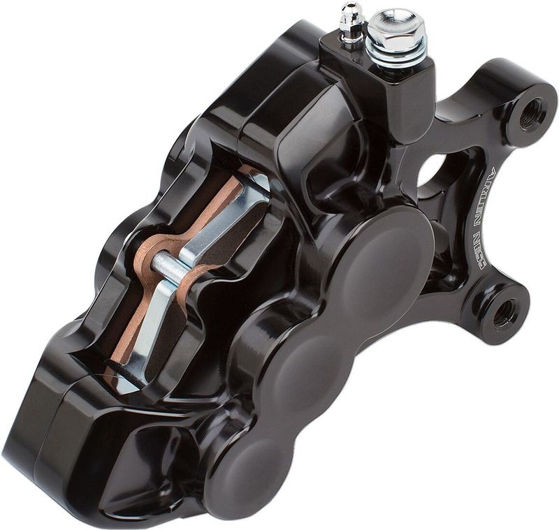 Bromsok fram vänster 6-kolv Arlen Ness 14" svart Softail 15-26