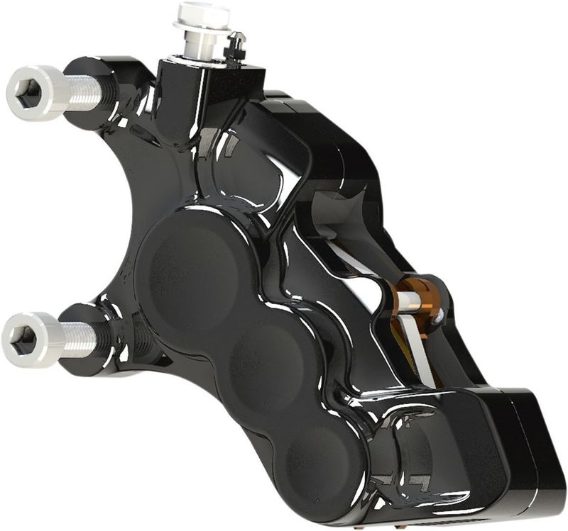 Bromsok fram Arlen Ness 6 11.8 11.5 vänster Softail 15-26 svart