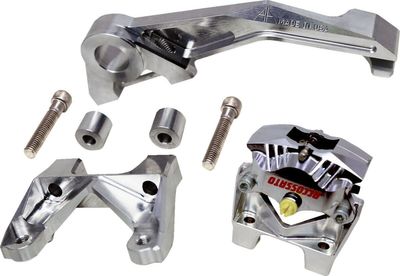 Fäste bromsok Alloy Art Touring 09-upp, Trike 14-21 rostfri obehandlad