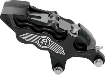 Bromsok fram Performance Machine PM 6 112x 6b 13" höger Softail 00-14 svart