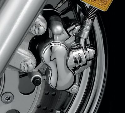 Kåpa bromsok Kuryakyn krom Kawasaki 87-17, Yamaha 99-17, Suzuki 01-17