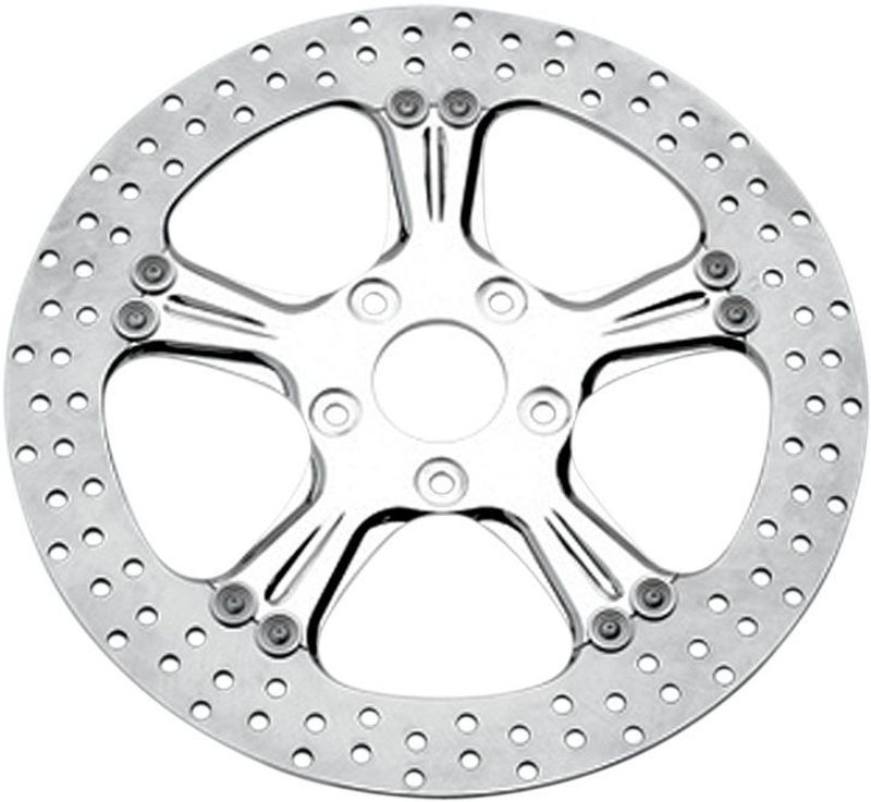 Bromsskiva Performance Machine Two-Piece Wrath flytande krom bak H-D 03-upp
