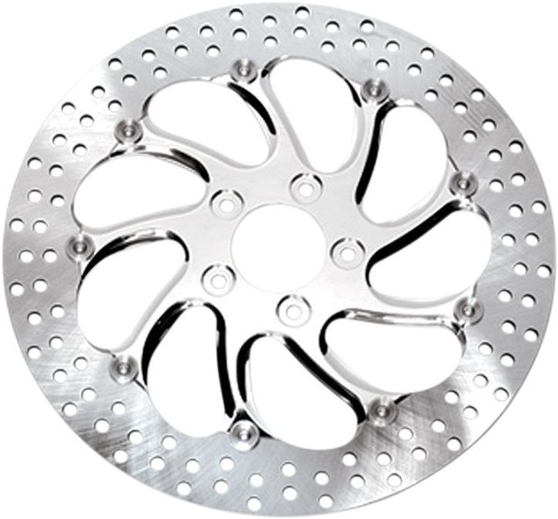 Bromsskiva Performance Machine Two-Piece Front/left flytande krom H-D 00-14