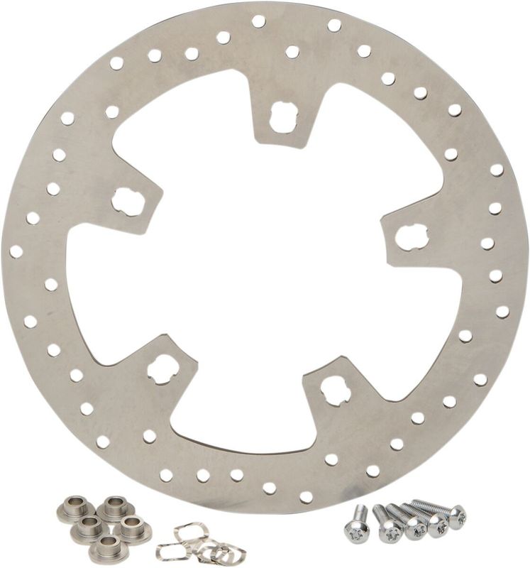 Bromsskiva Drag Specialties fram borrad rostfri FLT 14-22
