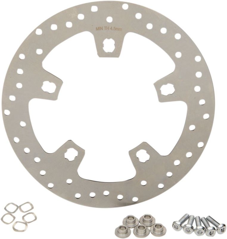 Bromsskiva Drag Specialties fram 11,5" slipad rostfri custom