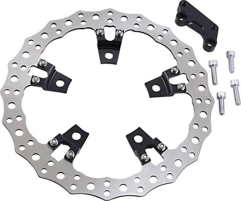 Bromsskiva Arlen Ness Jagged Brake Spoke flytande vänster Touring 14-24, Trike 21