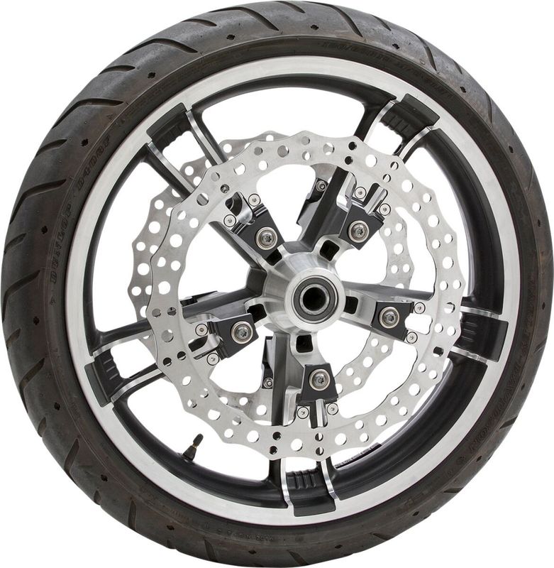 Bromsskiva Arlen Ness Jagged Brake Spoke flytande vänster Touring 14-24, Trike 21