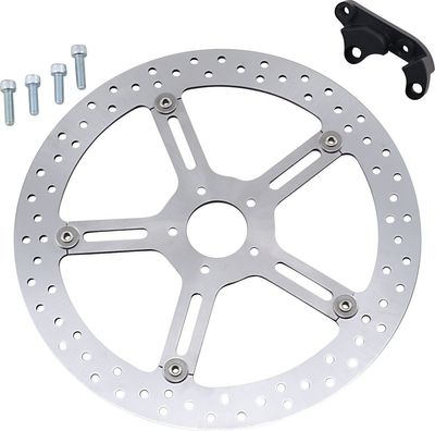 Bromsskiva fram Arlen Ness 15" vänster Left front Softail with