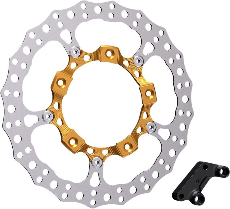 Bromsskiva Arlen Ness Brake 14" flytande Touring 14-24, Trike 21 guld