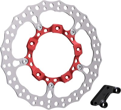 Bromsskiva Arlen Ness Brake 14" flytande Touring 14-24, Trike 21 röd