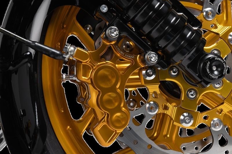 Bromsskiva Arlen Ness Brake 14" flytande höger Touring 14-24, Trike 21 guld