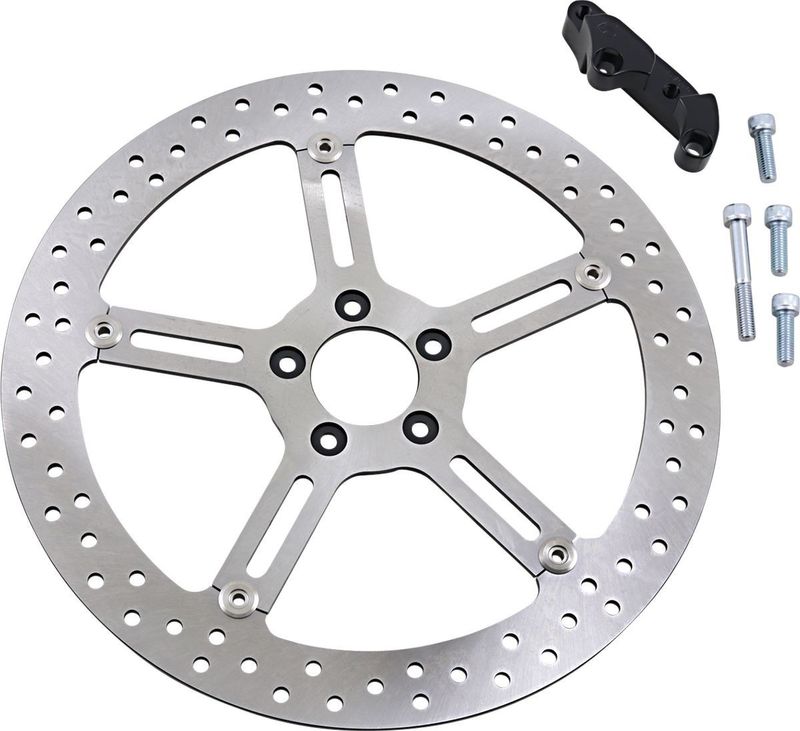 Bromsskiva Arlen Ness Brake flytande vänster Dyna 06-17, Softail 15-17